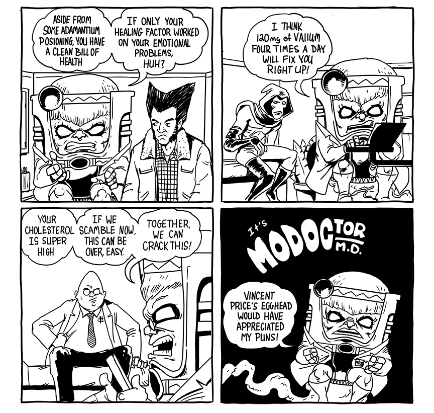 bryankellydraws's tweet photo. In the office today we have Wolverine, Sleepwalker, and Egghead.
#modoctor #MODOCtor #modok #wolverine #logan #egghead #sleepwalker #comics https://t.co/Bl62A2kYyU