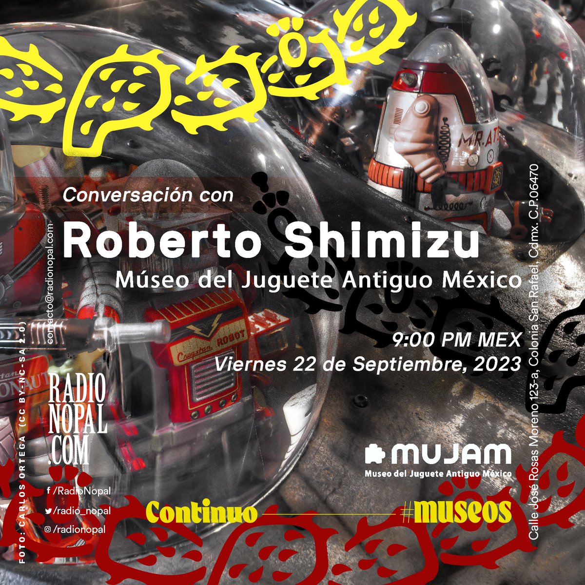 HOY

Conversación con Roberto Shimizu, 
gran coleccionista con más de 5 millones de piezas!

Escúchanos por radionopal.com 
9:00 PM MEX
0:00 AM ARG

#podcast #radio #coleccionista