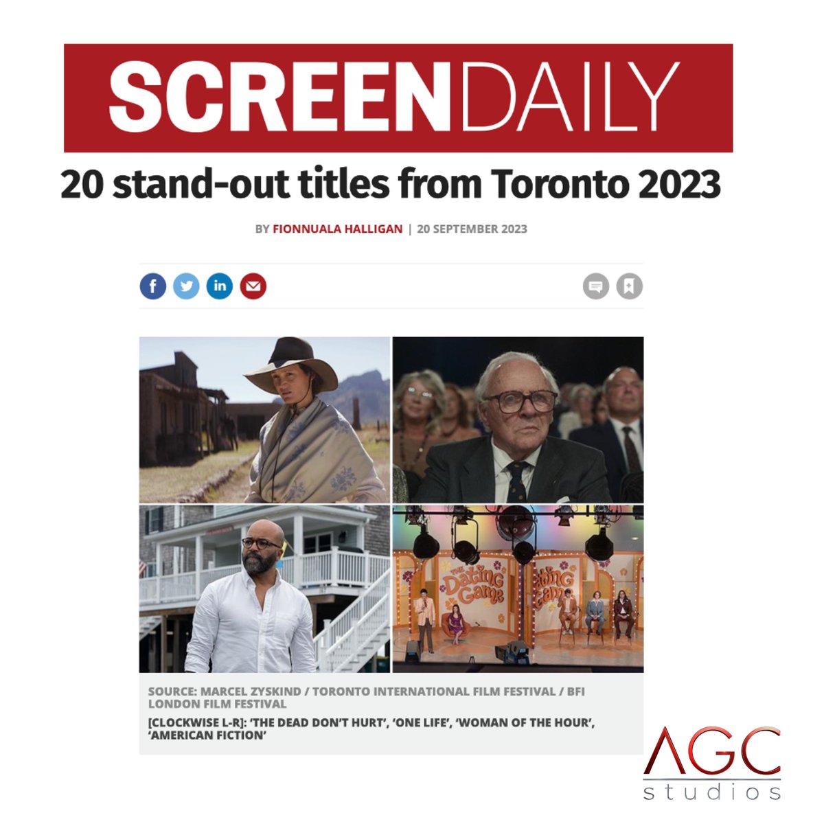 Screen Daily calls Anna Kendrick’s directorial debut WOMAN OF THE HOUR one of the 'Stand Outs' of the '23 Toronto International FF!

We agree!  Make sure to watch for it -- COMING SOON!  #AGCstudios #TIFF #AnnaKendrick #Womanofthehour #thriller @annakendrick47 <a href="/Screendaily/">Screen International</a>
