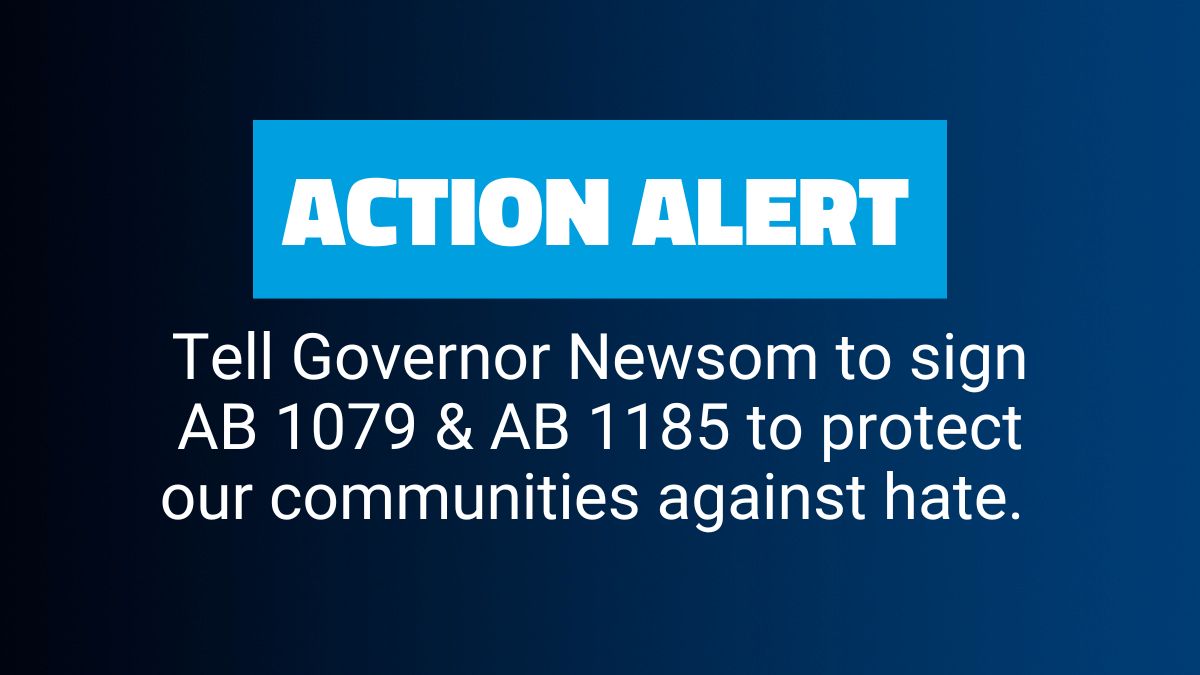 California is on the verge of equipping itself with new tools in the fight against hate. Legislation like AB 1079 (<a href="/AsmCoreyJackson/">Assemblymember Corey Jackson</a>), which declares hate a public health issue and establishes a Hate Crimes Intervention Unit, and AB 1185 (<a href="/JesseGabrielCA/">Jesse Gabriel</a>), which expands the