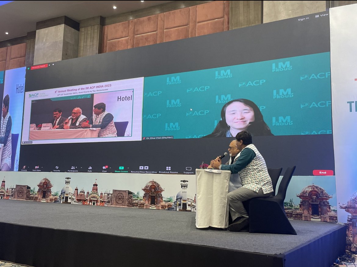 DrElisaChoi's tweet photo. .@ACPIMPhysicians Very excited to join @acpindia1 to give the ACP India Oration & interact w/ Governor @AnujMah51145112 & vibrant ACP India Chapter! Thank you @dramitaol for pic. More activities w/ the chapter to come! #IMProud ACP Professional Home #IMPhysicians #GlobalChapter https://t.co/raKI8u1zb0