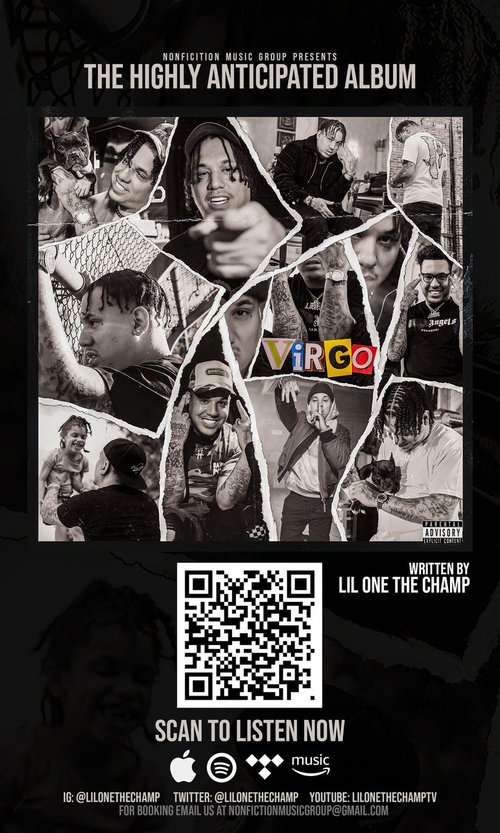 LilOneTheChamp's tweet photo. My NEW ALBUM  "Virgo" OUT NOW ON ALL STREAMING PLATFORMS AND FOR SALE VIA ITUNES/AMAZON https://t.co/gWqzUjnhOB