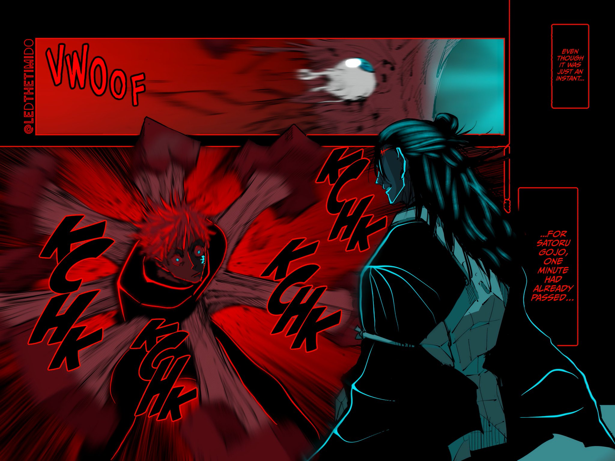 Led  on X: ""Satoru Gojo has been sealed." - Coloring Manga: Jujutsu  Kaisen [Ch.90] https://t.co/hFVDI1xzpp" / X