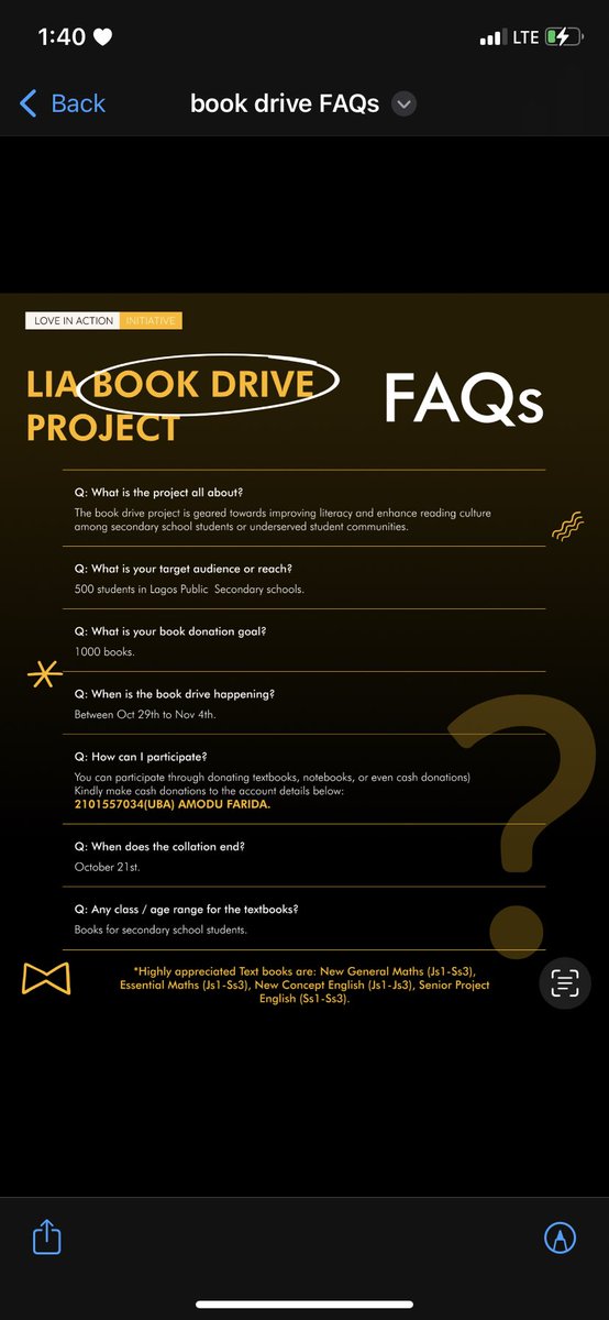 faridaamodu's tweet photo. Our goal is to build a literacy culture among underserved student community! 
 
📍1000 books 
📍500 public secondary school students 

Here’s how you can join our project and make a change by donating recent books!📕 

🔗Connect with us on Instagram: https://t.co/9BBIO7K06J… https://t.co/UOY6srV9wU