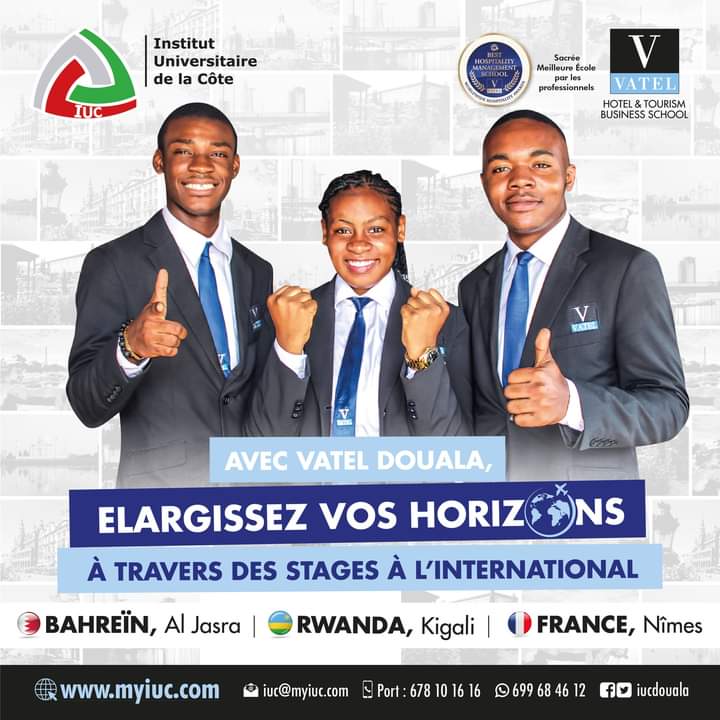 [Stage international]

Nos apprenants du niveau 2 se préparent déjà pour les stages internationaux. 
Ils effectueront un séjour chez nos parténaires à <a href="/VatelFrance/">Vatel France 🇫🇷</a> ,  <a href="/VatelRw/">Vatel Rwanda 🇷🇼</a> et  <a href="/VatelBahrain/">Vatel Bahrain</a>
