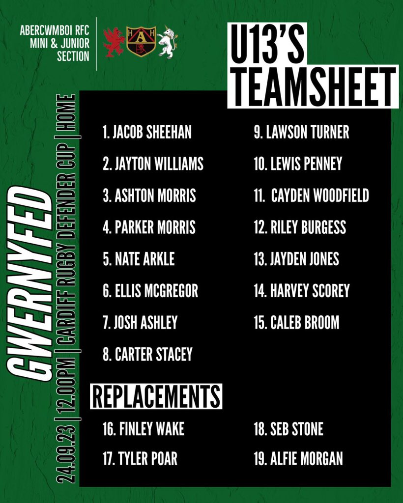 youngvillagerfc's tweet image. Our under 13’s begin this season’s @CardiffRugbyCup journey this Sunday with a tough game at home to @GwernyfedRFC 
Good luck to everyone involved &amp;amp; enjoy the game.🟢⚪️⚫️
#Youngvillage
#cuprugby