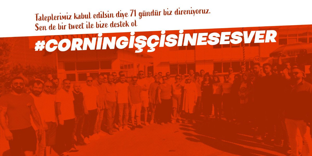 TogucYuksel's tweet photo. #ciotas
#CorningİşçisineSesVer https://t.co/NETFklUl6R