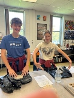 Mrs. Petrusenko class worked on Cuneiform project. Thank you Mr. Ostropolec for allowing us to use the art room. <a href="/tdhstitans/">TDHS</a>