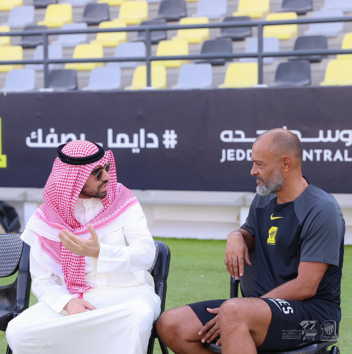 ittihad's tweet photo. 📸 العمل يتواصل 🐅 https://t.co/3y4N8vU45i