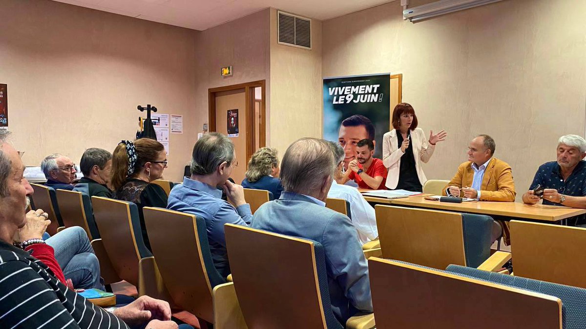 À la veille d’un grand week-end de mobilisation pour nos militants, le Bureau Départemental se réunit ce vendredi soir. 
En route pour les élections européennes ! 🇫🇷 
 
#RN #Lyon #VivementLe9Juin