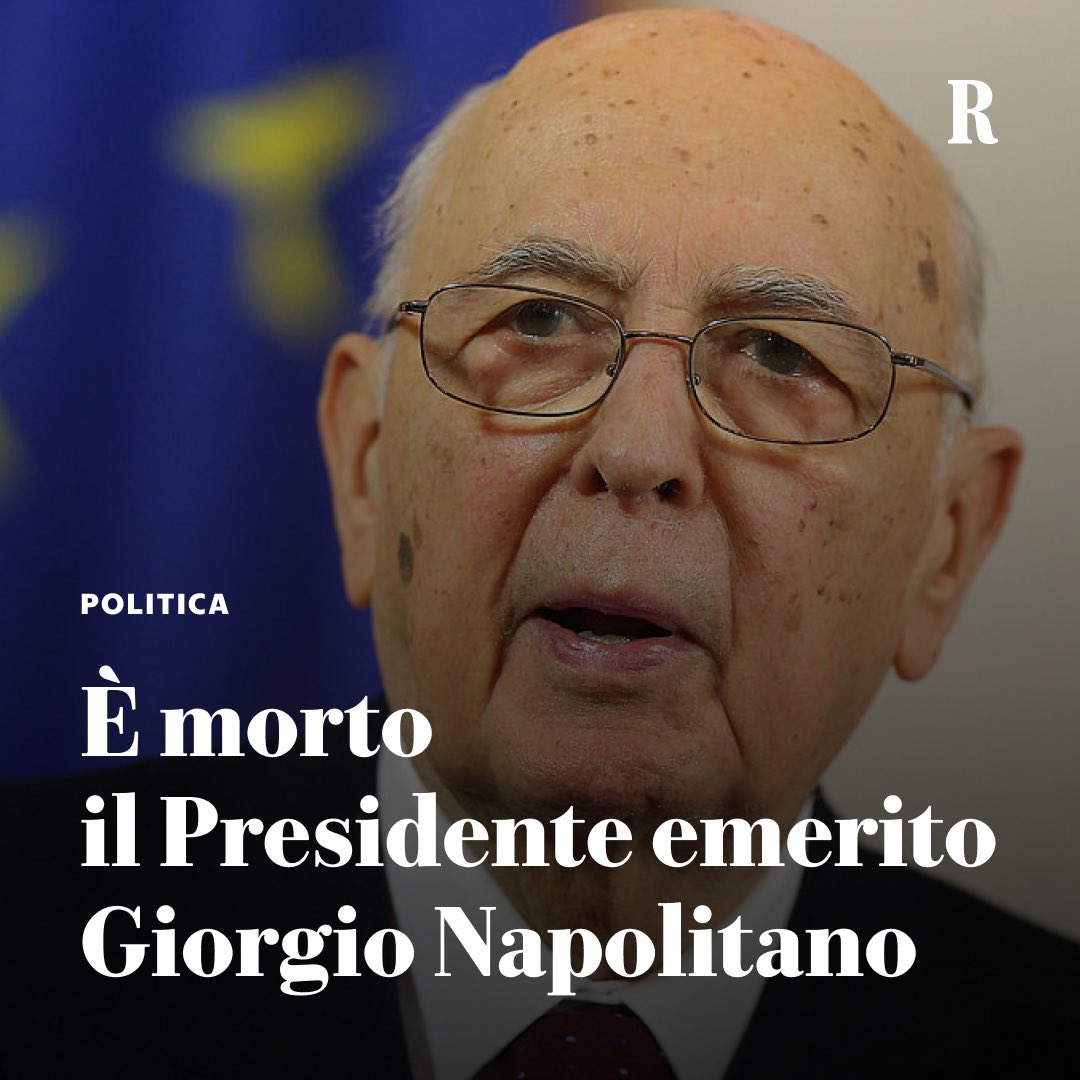 È morto Giorgio Napolitano: il Presidente emerito aveva 98 anni

#GiorgioNapolitano