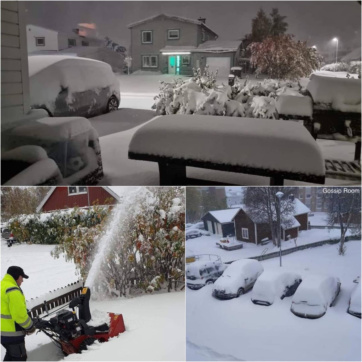 AssoClimatoReal's tweet photo. L'#hiver est en avance. Il est tombé plus de 38 cm de #neige mercredi à Kiruna en #Suède !
C'est la plus grosse accumulation de neige tombée aussi tôt depuis 1905. https://t.co/2pyx5vQMdw