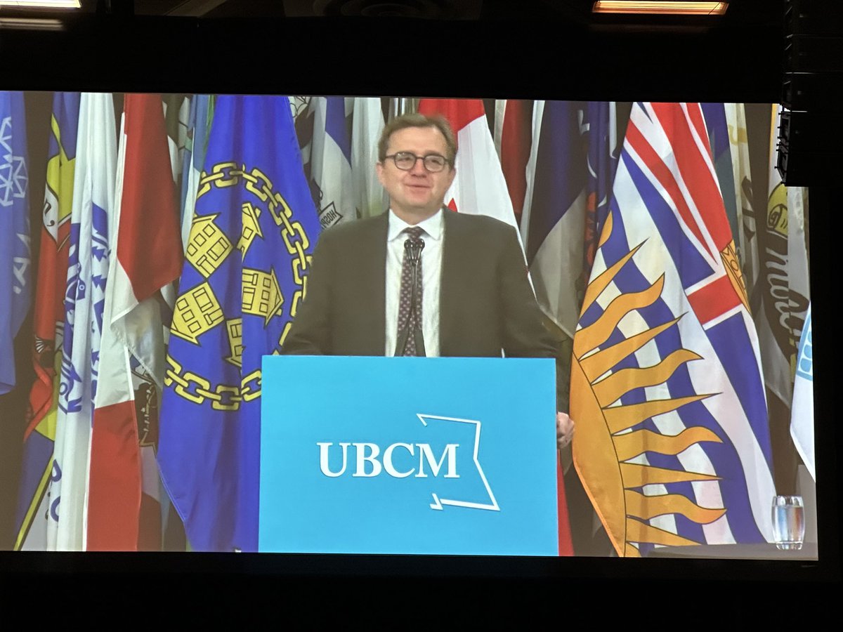 CementCanada's tweet photo. The Hon. @JonathanWNV, Canadian Minister of Energy and Natural Resources, spoke on housing at #UBCM2023: “housing is the biggest affordability crisis Canadians are facing”

Cement and concrete are essential to building Canada’s housing supply in a sustainable and resilient manner https://t.co/G39vpIgfvq