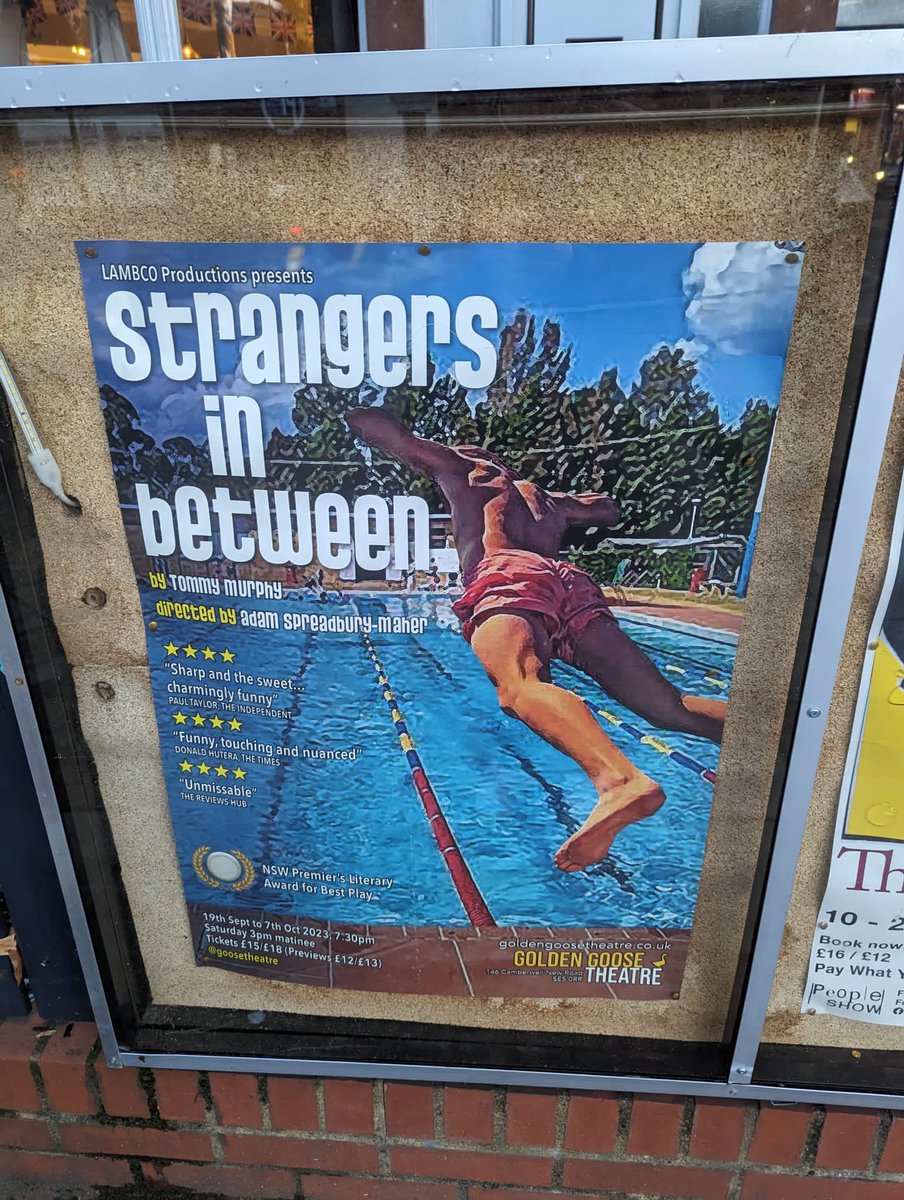 YoungishPers's tweet photo. Excited to be @goosetheatre watching #strangersinbetween. Keep an eye out for our review in a few days time! #theatre #london #whatson https://t.co/PW1c9l0nBp