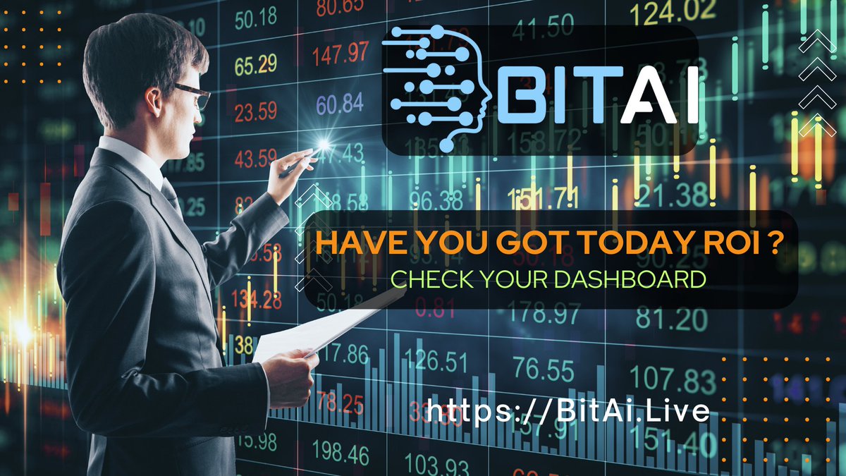 bitaiarbitrage's tweet photo. Remember Our AI Bot Trade 24*7 and Distribute Monday To Friday 🤛
Have you checked your dashboard?
Your profit is increasing daily 🤩
Comment "PROFIT”
#bitai #onlinetrading #cryptotrading #aibot #aitrading #arbitragetrading #community #massiveresponse #cryptoincome https://t.co/F3Nag7vC3F