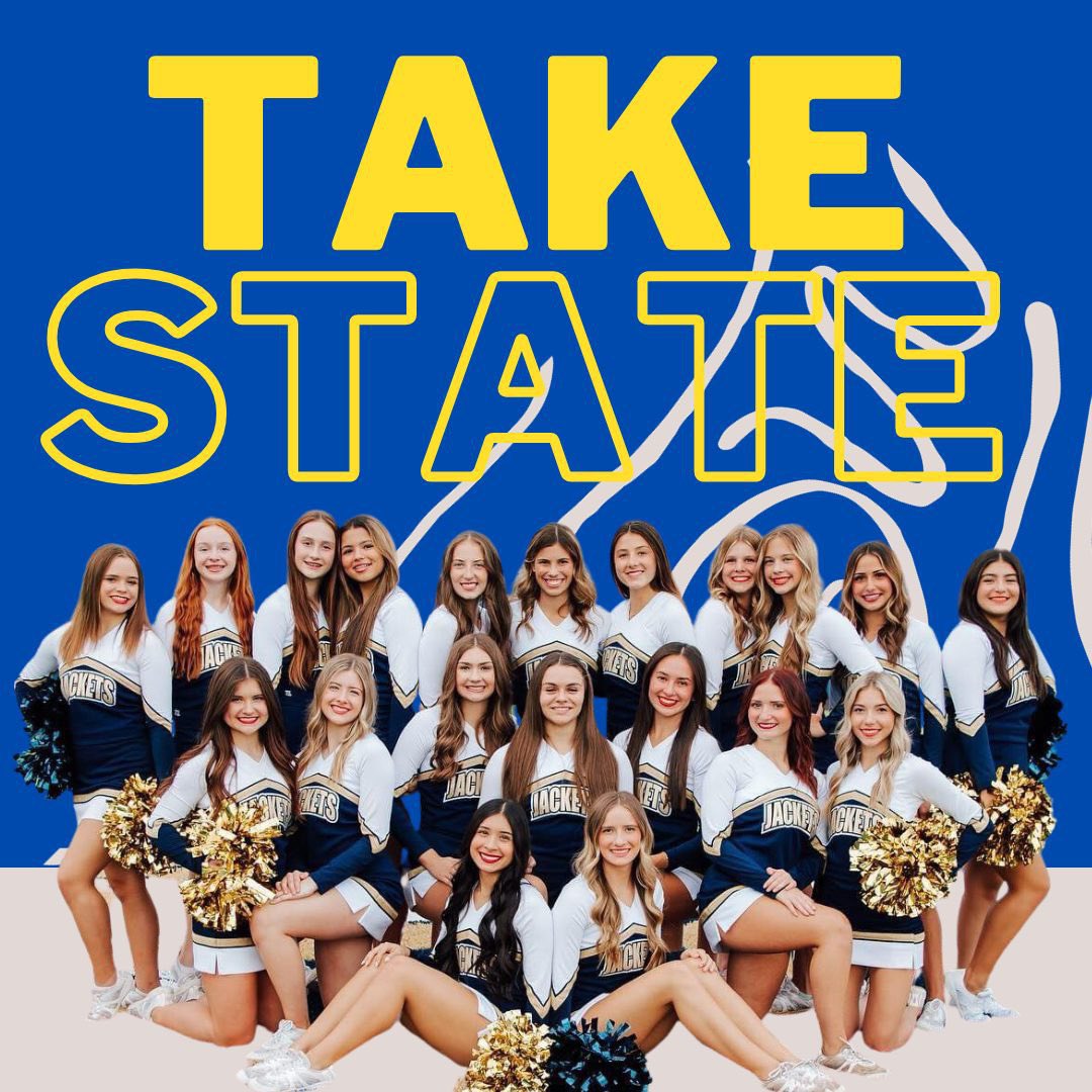 STATE SEND OFF for our HS Cheerleaders--
They are leaving at 11 am tomorrow from the cheer building--line up around the McDonald's area and let's cheer them on to cheer state! Best of luck, girls and Coach Carma Reagan!