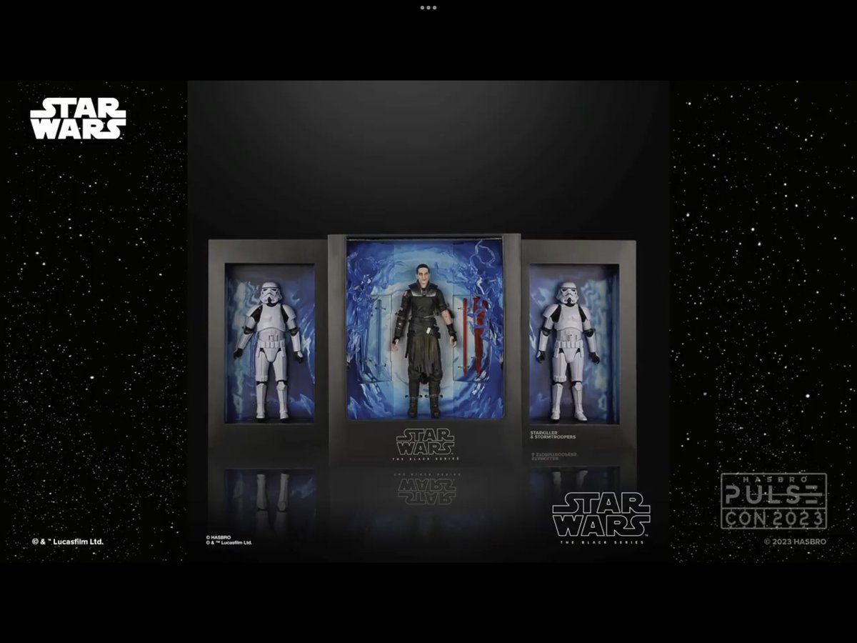 MrLeitor's tweet image. Nos han mostrado un poco más del set de “The Force Unleashed” que ya se había anunciado, con StarKiller y dos stormtroopers.

@HasbroPulse | #HasbroPulseCon2023 #BlackSeries