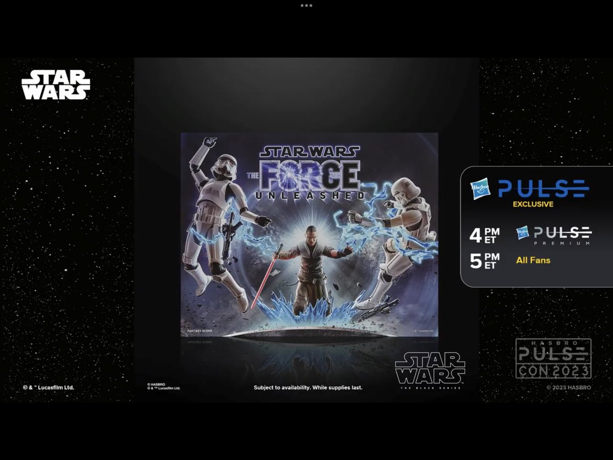 MrLeitor's tweet image. Nos han mostrado un poco más del set de “The Force Unleashed” que ya se había anunciado, con StarKiller y dos stormtroopers.

@HasbroPulse | #HasbroPulseCon2023 #BlackSeries