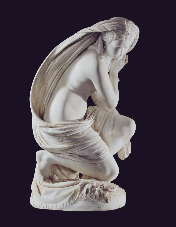 _rjardon's tweet photo. "Odalisque" by S. #Tadolini (c.1866) / marble #fineart https://t.co/Mx1Kfn3XwV