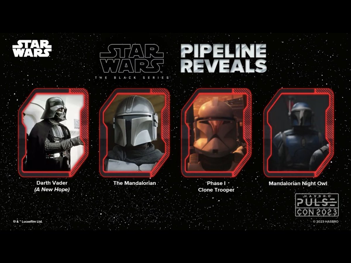 MrLeitor's tweet image. Y, para finalizar, esta es la pipeline, las figuras en las que están a trabajando, de cara al futuro tanto de #BlackSeries cómo de #VintageColection

@HasbroPulse | #HasbroPulseCon2023 #BlackSeries