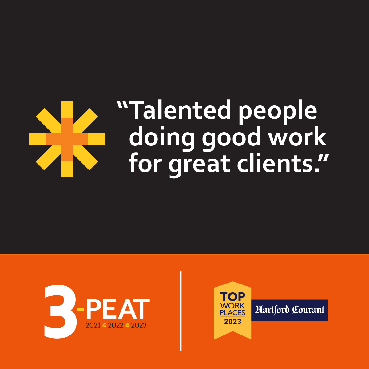 That’s just one of the things our employees say they like about working at Adams & Knight. So thankful for our amazing employees who build a positive culture here. So honored to have been recognized by the @hartfordcourant as a “Best Places to Work” for the 3rd year in a row!