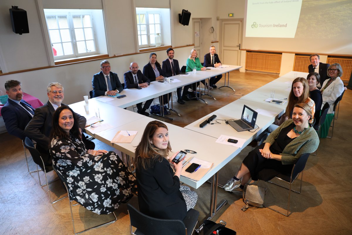 IrlEmbParis's tweet image. Productive meeting of #TeamIreland with Minister @cathmartingreen in Paris today.

The Embassy network and the State Agencies work together throughout France to promote Ireland as a great place in which to live, study, do business and visit.