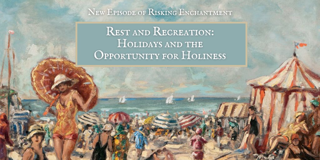 New episode of Risking Enchantment out today! We’re discussing R.C. Sherriff’s The Fortnight in September and reflecting on how holidays offer a chance for virtue. Listen now on your podcast app or at the link here: rachelsherlock.com/podcast/episod…