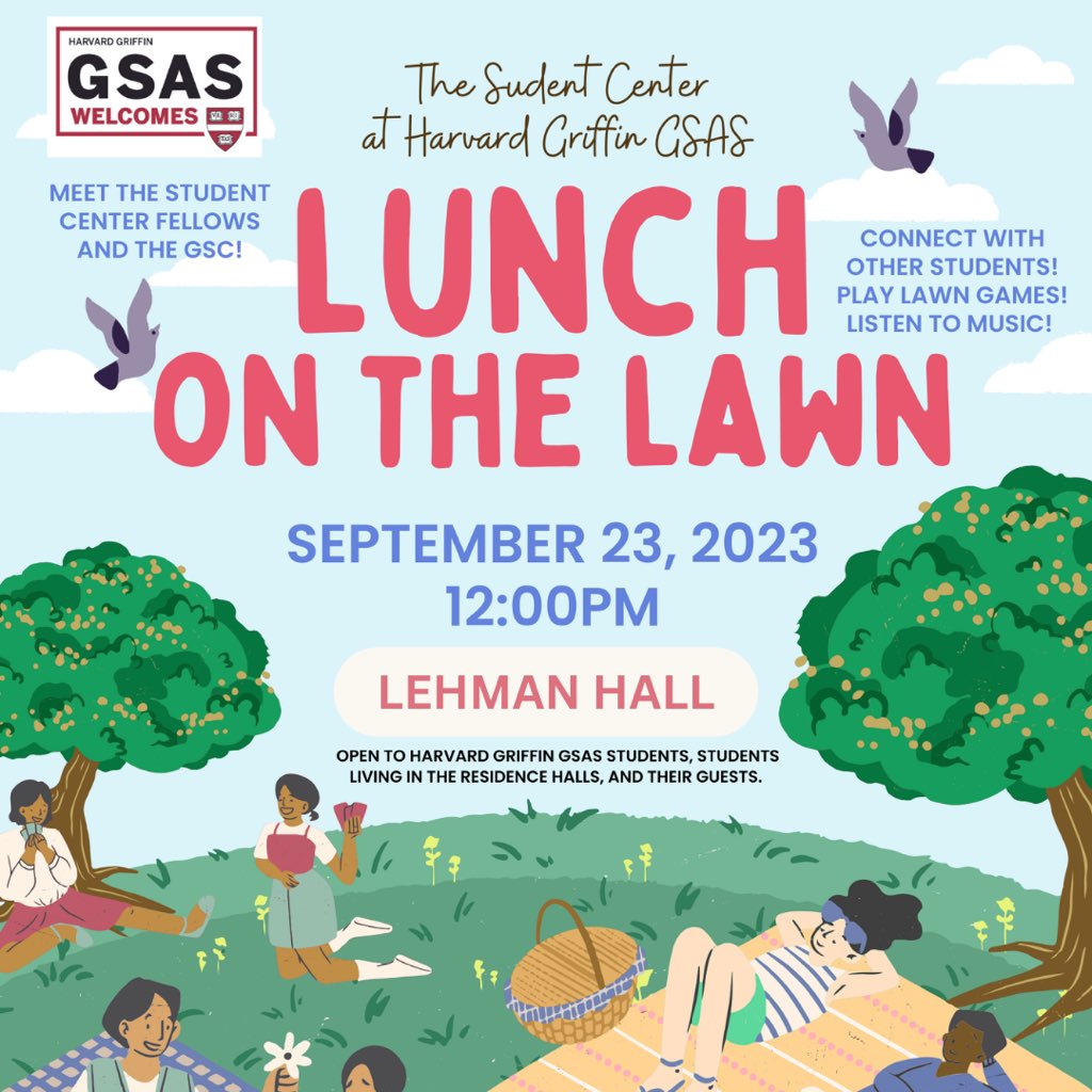 Harvard Griffin GSAS Student Council tweet media