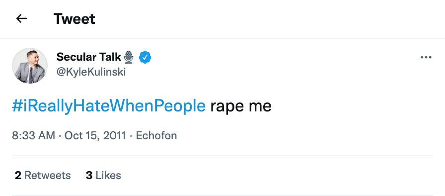 Old Kyle Kulinski tweets (@oldkyletweets) on Twitter photo 