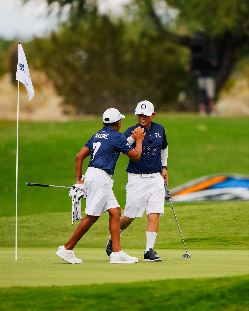 PGAJrLeague's tweet photo. Is there anything better than teammates? From experience, we'd say no. ❤️ 

We love watching it on full display at @TheSolheimCup and can't wait to see it next week at @rydercup. https://t.co/TMNINlz7zC