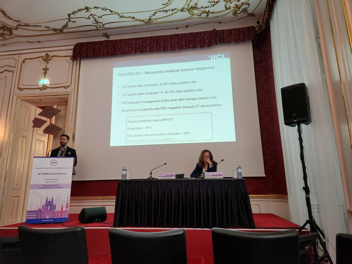 Amazing session with <a href="/SBisdas/">Sotirios Bisdas</a>  #AI #ESNR2023 #headandneck