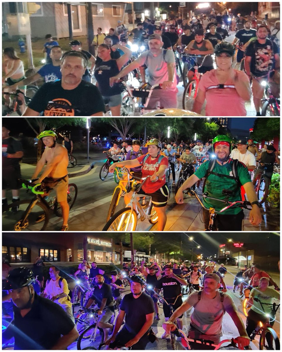 HoustonCM's tweet image. Thursday Night social ride with Illegal Amigos Bike Crew. 
#houstonbikescene #htown