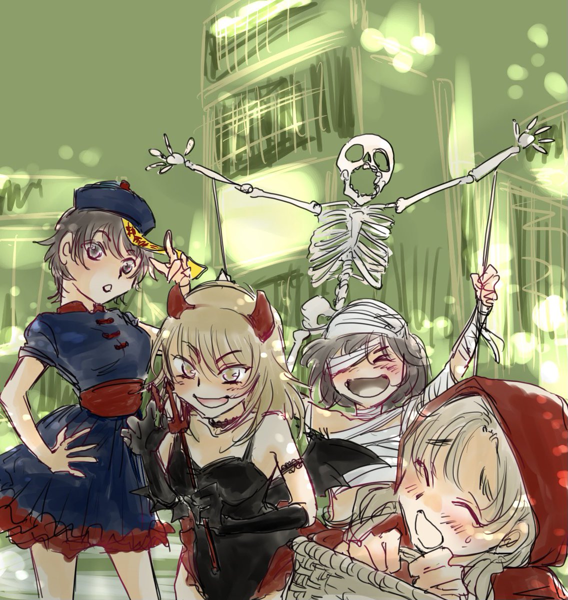 #これを見た人も何か無言で四人組をあげる