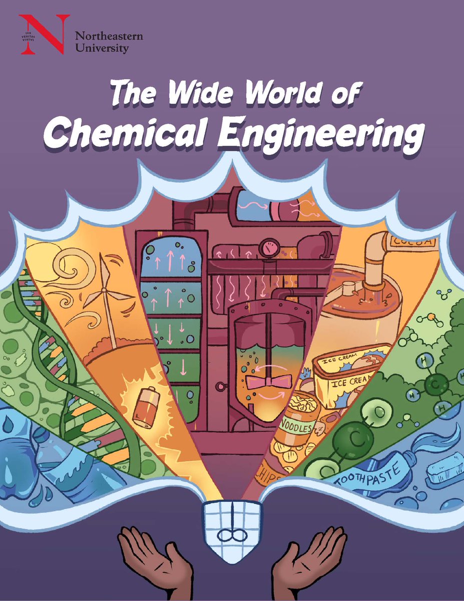 We made a 16-page comic explaining what chemical engineering actually is, through AIChE support, with art by the great Monix Keszler, and script help by my undergrad Ira Hysi. Probably the best educational comic I've ever made. Feel free to use and share! northeastern.edu/landherr/stem-…