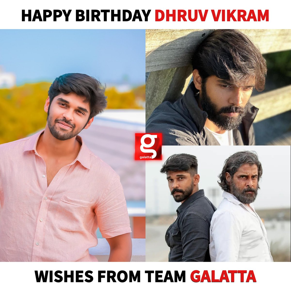 galattadotcom's tweet photo. Wishing the handsome and promising Dhruv Vikram many more happy returns of the day 🥳

#HappyBirthdayDhruv #HBDDhruvVikram #Dhruv #DhruvVikram #Galatta https://t.co/B1VXnbfyii