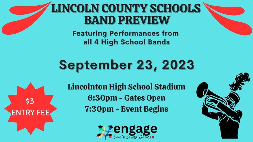 Hope to see all of our community show up and support our 4 awesome marching band programs.
#engage