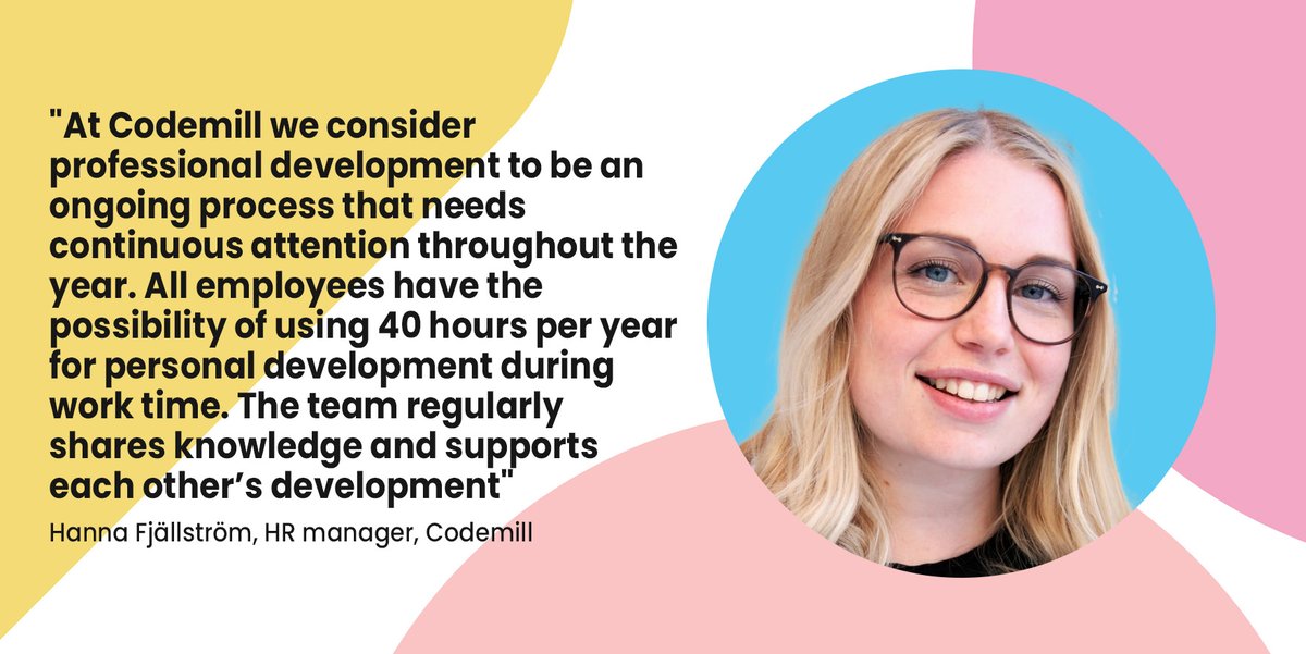CodeMillAB's tweet image. 📢 HR Manager, Hanna Fjällström, tells @TVBEurope our professional development initiatives
📄 Highlights:
⏰️ 40 hours allowed for growth annually
🍻 Great company culture & community
🪴 Continual commitment to ongoing staff development
👀 rb.gy/pw7tz
#broadcast