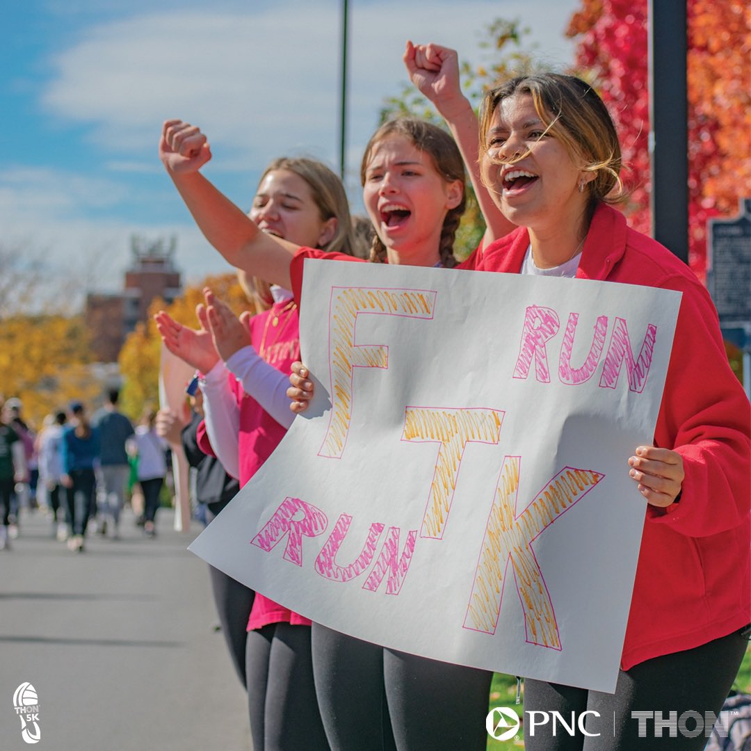 We are one month away from the THON 5K powered by @PNCBANK! Follow this link to register for the event! #RunWithUsFTK store.thon.org/product/thon-2…