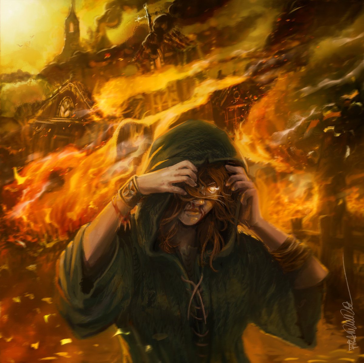 「Dig through the ditchesAnd burn through 」|Benのイラスト