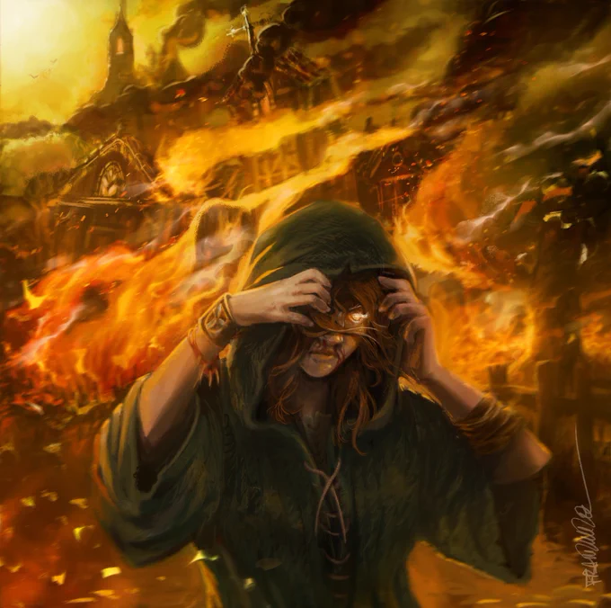 Dig through the ditchesAnd burn through the witchesArt by Francisco Iglesias Periañez 