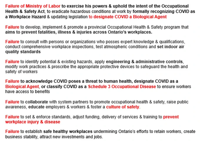 MarieTattersall's tweet photo. @RichardCityNews NOPE
Nobody gets to cast Monte in a favourable light
A litany of failures 
that Endanger workers in Ontario
Refusing to Conduct Atmospheric Testing, push for IAQ Standards or Designate COVID as a Biological Agent has profound consequences
https://t.co/Fm6wD4RMAO https://t.co/CKbjN12uXD