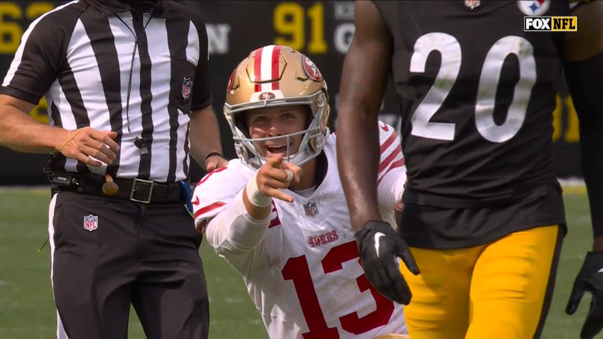 Leichtskorpion's tweet image. 😱 Football World, BROCK FUCKING PURDY is now 10-0 winning Streak in the @NFL ! 8-0 regular season game win streak since last year before injury.  He&apos;s now # 3 QB longest win streak or all time in @NFL . #QuestForSix Let&apos;s Go! #FTTB 
@kurt13warner @ColinCowherd #NickWright 😉