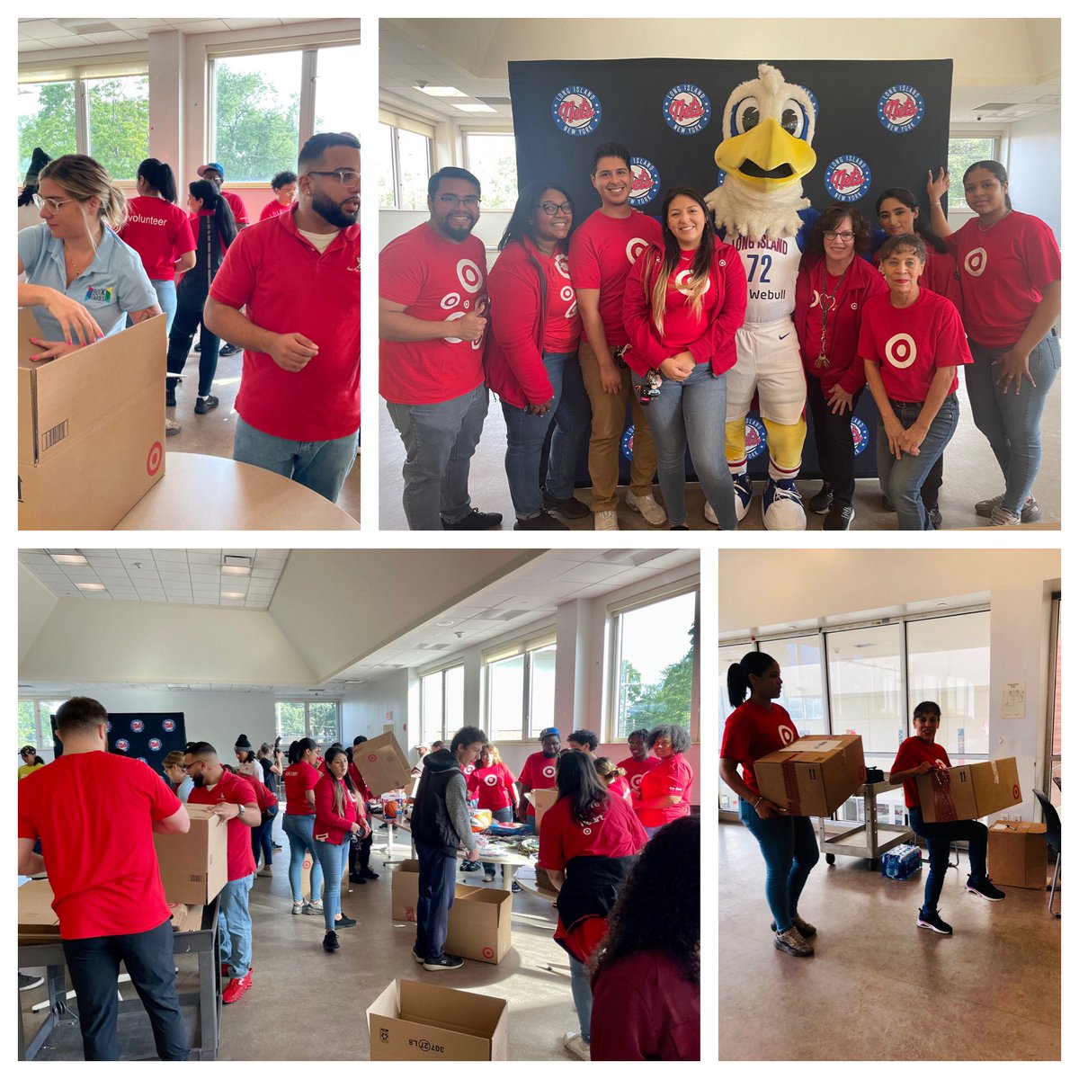 Great Day connecting the dots between our amazing community partners LI Nets, Book Fairies and the Yes We Can Center with support from Jovia for Stuff A Bus. Sorting, packing school supplies and books to deliver to schools in underserved communities. ❤️Thank You D424/455/469