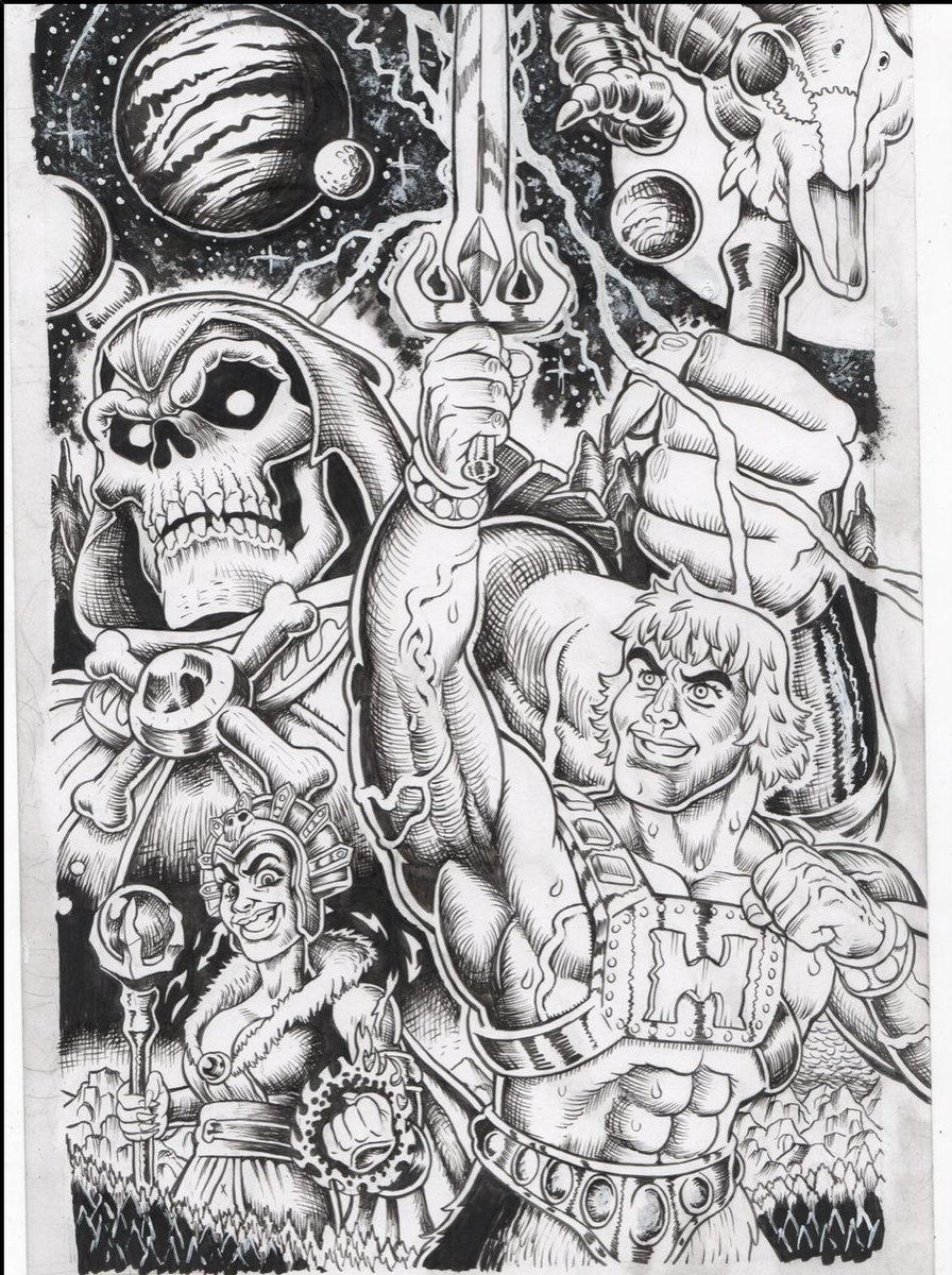 My He-Man cover is now up on inkyknuckles.com !
Masters of the Universe: Forge of Destiny out through <a href="/DarkHorseComics/">Dark Horse Comics</a>