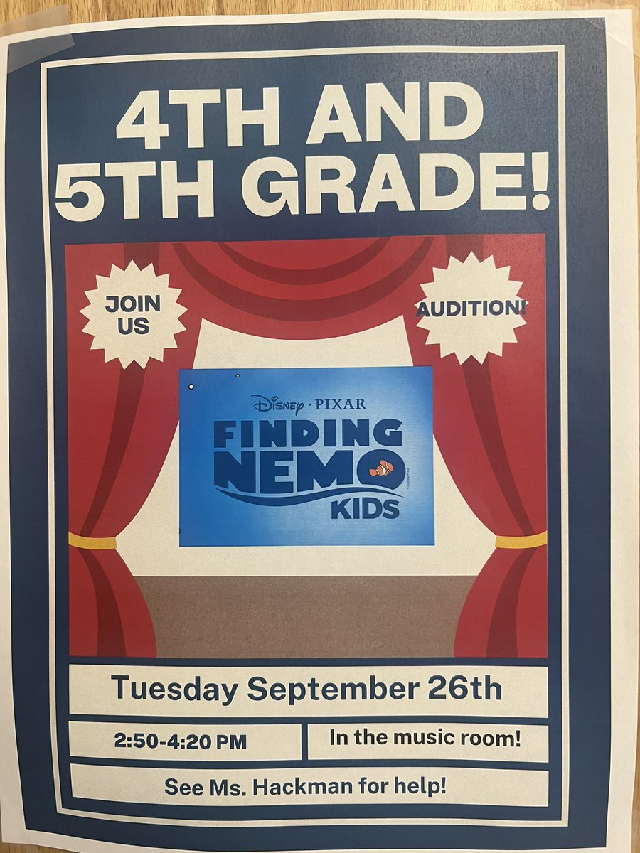 Tuesday! Please practice over the weekend and bring your permission slips in!