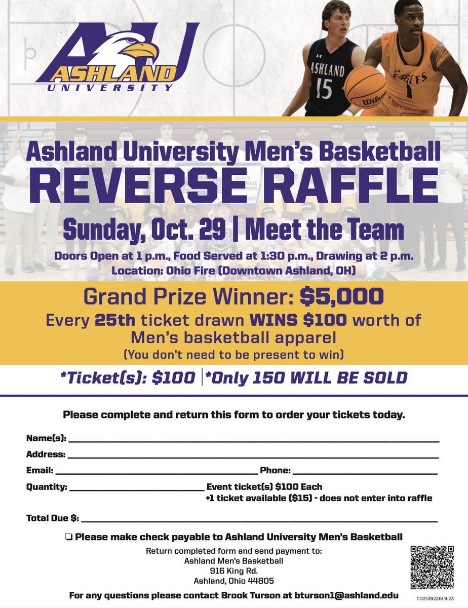 𝗜𝗧'𝗦 𝗙𝗥𝗜𝗗𝗔𝗬! 🏀

Our 𝗧𝗘𝗔𝗠 𝗦𝗧𝗢𝗥𝗘 will remain open until Sept 28th - use the link below to get your gear for the upcoming season! 

📎:ashlandmnsbball23.itemorder.com

𝗥𝗘𝗩𝗘𝗥𝗦𝗘 𝗥𝗔𝗙𝗙𝗟𝗘 tickets are selling fast! 💨 Purchase below ⬇️

📎:goashlandeagles.hometownticketing.com/embed/event/11…