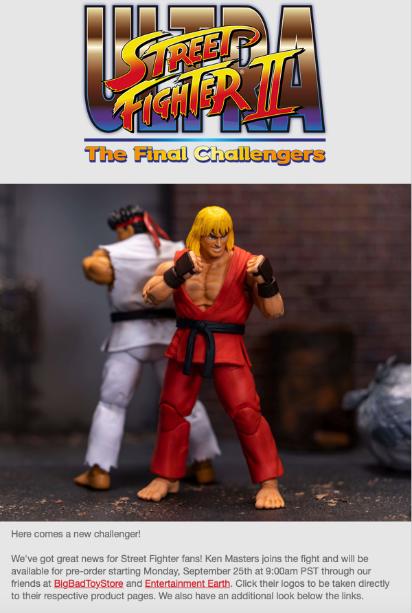 VeebsToys's tweet image. We interrupt this #PulseCon2023 talk to announced that the awesome new @JadaClub #StreetFighter2 Ken figure is going up for pre-order soon! Wooo!