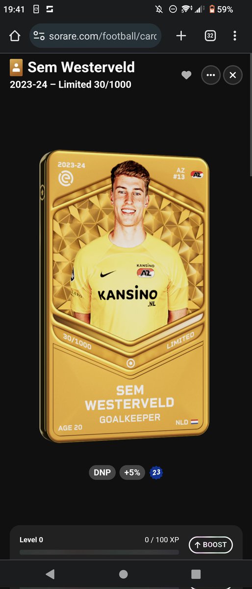 🏆<a href="/Sorare/">Sorare</a> Giveaway🏆
To celebrate our post with in depth information of every Eredivisie goalkeeper (see Patreon)🔥

Sem Westerveld

To enter:
1. Follow 
<a href="/SoEredivisie/">Sorare Eredivisie</a>
2. RT our pinned tweet📌
3. RT this tweet✅
X2 chance: tag a friend

⏰ Enter before sept 30th 20:00 CET
#Sorare