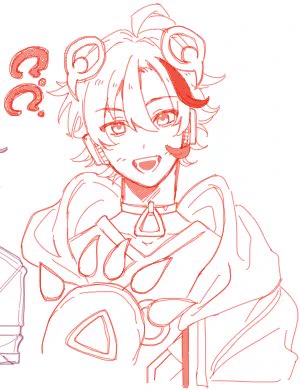 絵チャお邪魔してました~猫耳メガネロレにゃんとあきにゃの新衣装と血塗れうさみとミニミニくろのわと免疫力が低すぎる黛灰のファンアートです 