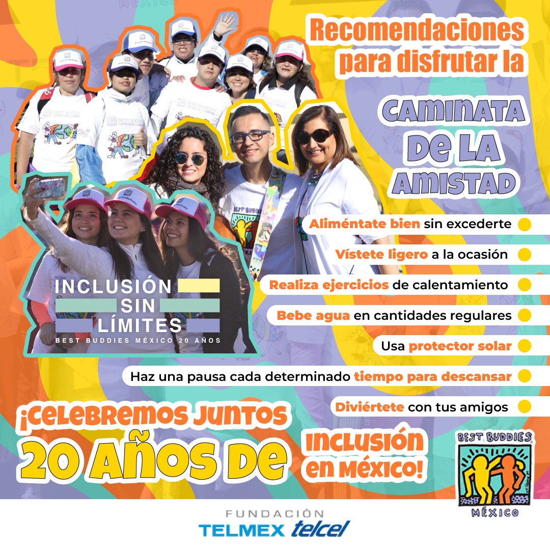 fundaciontelmex's tweet photo. ✨¡Todo listo para la Caminata de la Amistad!✨ 

Mañana arranca esta increíble experiencia con nuestros amigos de @BestbuddiesMX y para ello, te dejamos las siguientes recomendaciones... 💕👟... 

¡Nos vemos este 23 de septiembre! 😉 https://t.co/Goebkkx3du